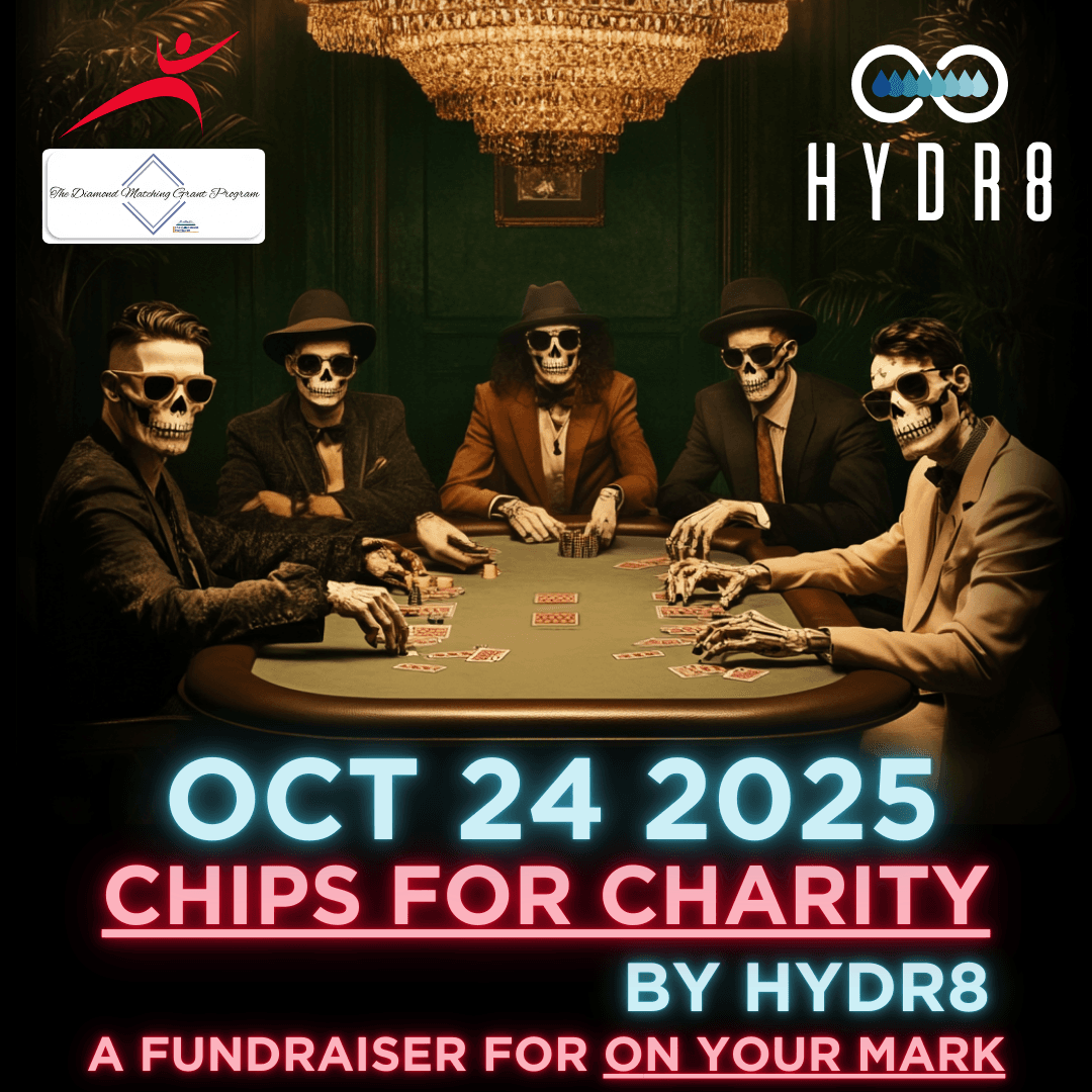 Chips for Charity - Hydr8 Annual Poker Night fundraiser for On Your Mark